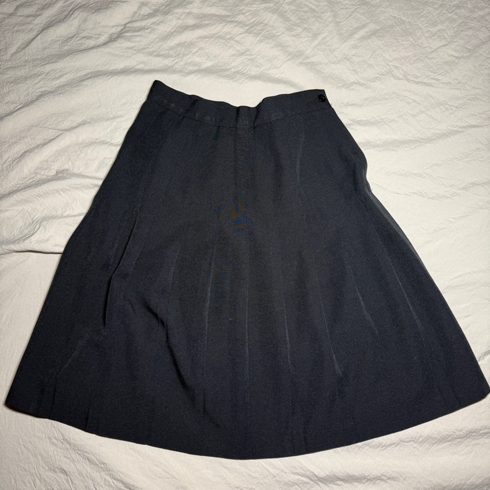 Bill Blass Women Vintage Black Classic A-Line Skirt